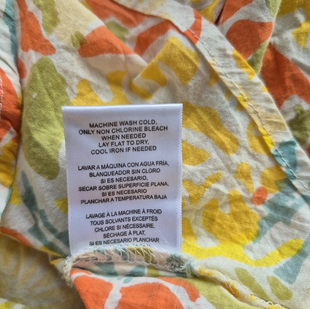 Velvet By Graham & Spencer Dress Yellow Floral Size S - Picture 10 of 13